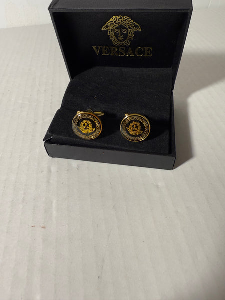 VERSACE ENAMEL MEDUSA CUFFLINKS