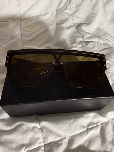 Louis Vuitton Brown Waimea Large Sunglasses Monogram Oversized Mask Style