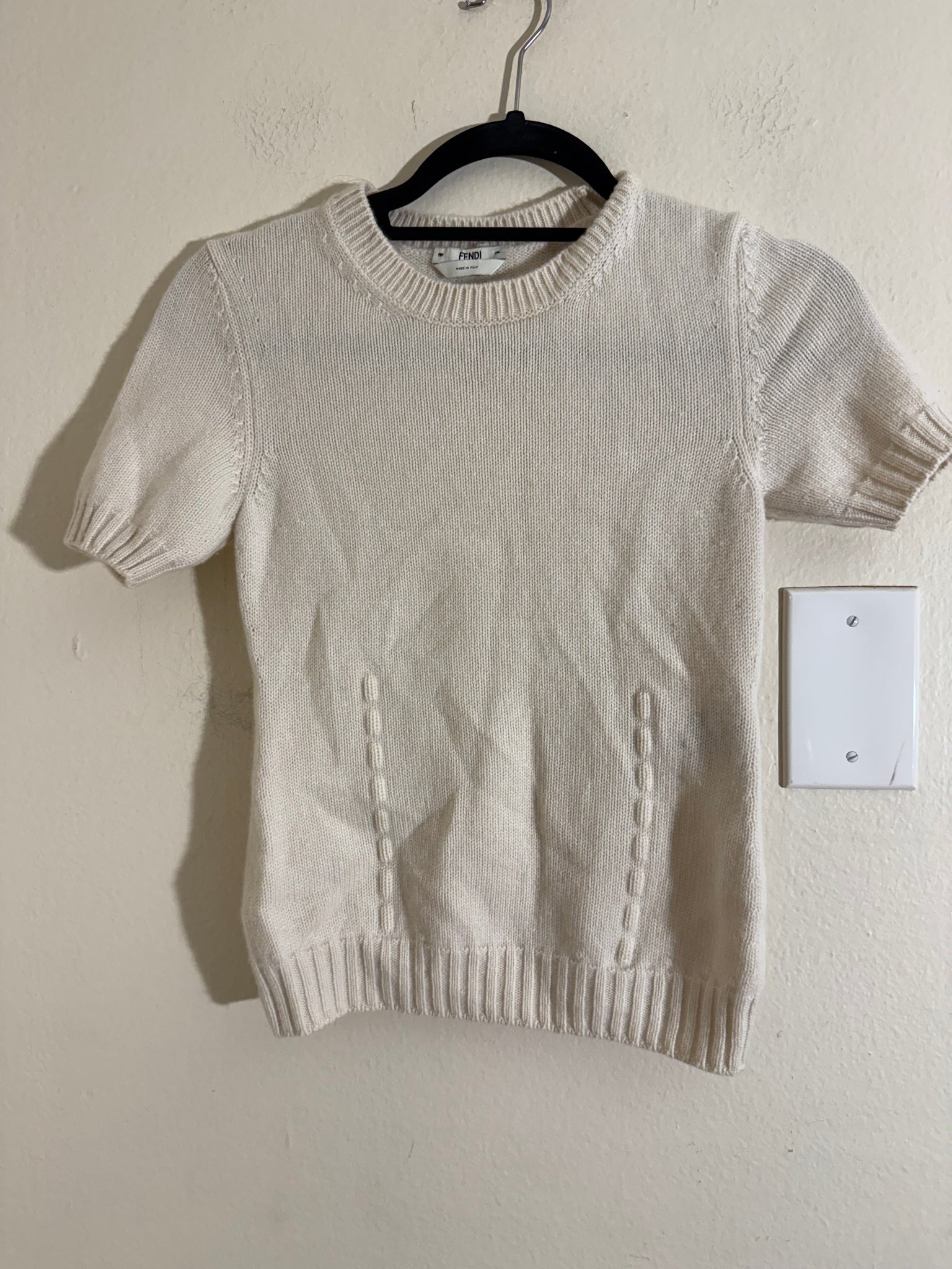 Fendi Beige cashmere pullover Size:36