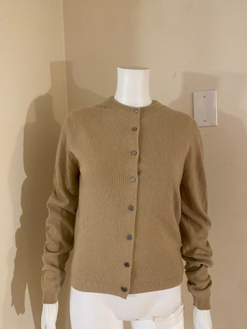 Hermes Tan Sweaters Cardigan Set Size: M