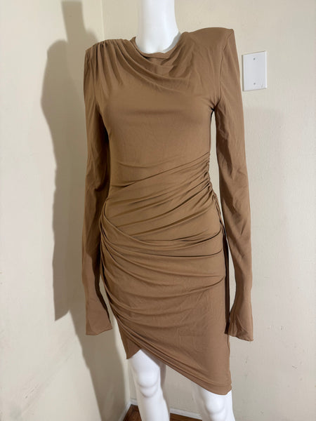 ALEXANDRE VAUTHIER Draped asymmetric jersey dress Size: 42