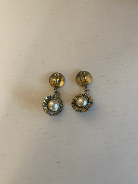 Moschino Milano Gold Plated Earrings