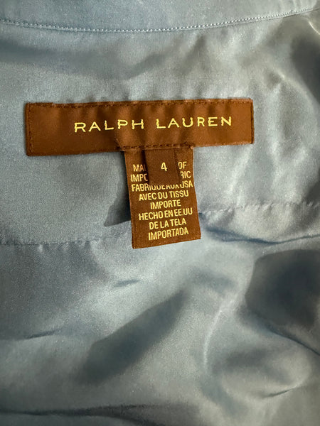 RALPH LAUREN Royal Blue Shirt Size: 4