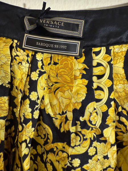 VERSACE Pleated Skirt Size: 48