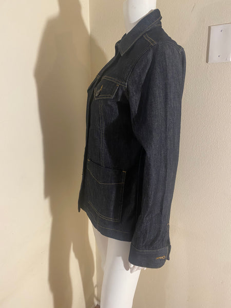 Frame Blue Denim Jacket & Coat Size: M