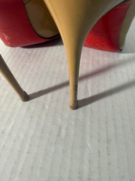 Christian Louboutin Pointed-toe Patent-Leather Pumps