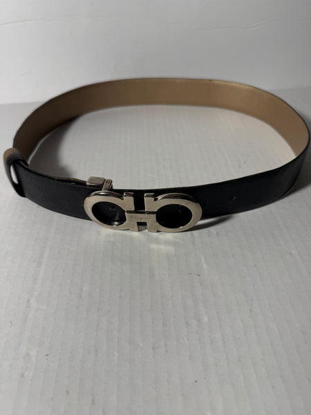 Ferragamo Leather Reversible Gancini Belt