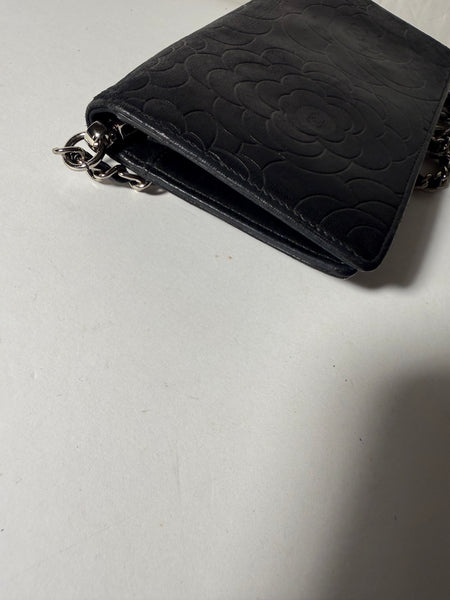 CHANEL Camellia Black
Embossed Wallet