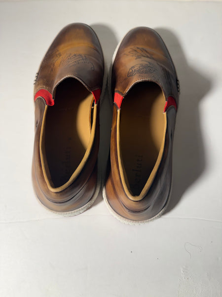 BERLUTI
Leather Printed Loafer Sneakers Size: 11