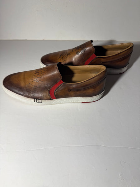 BERLUTI
Leather Printed Loafer Sneakers Size: 11