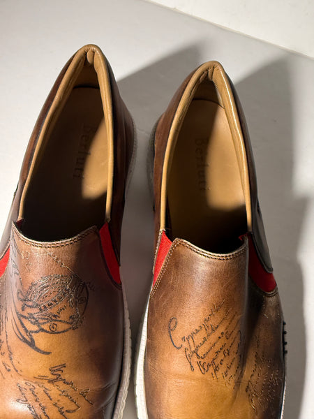 BERLUTI
Leather Printed Loafer Sneakers Size: 11