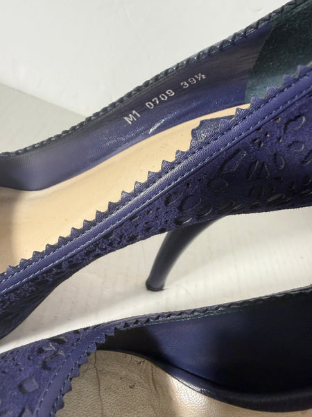 Dior Purple Suede Cutwork
Stiletto Heels Size 39.5