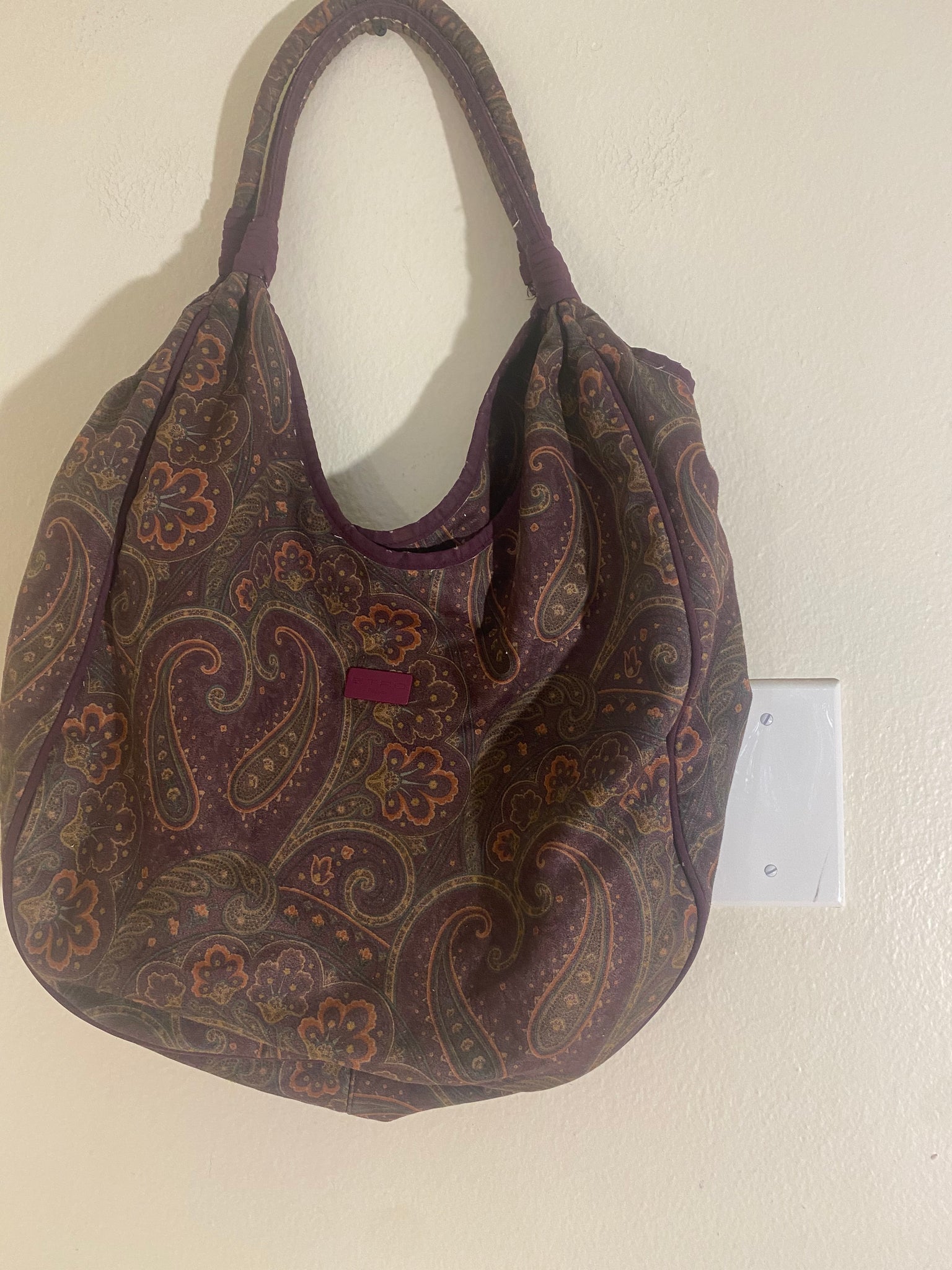 Etro Multicolored Paisley Jacquard Bag.