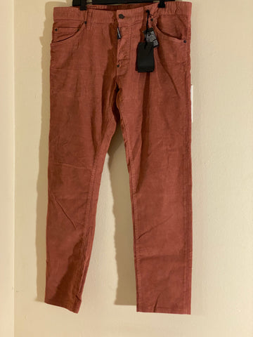 Dsquared2 Velvet Trousers Pants Size 52