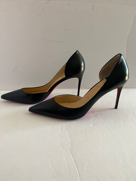 Christian Louboutin Black Iriza 85 mm Pumps - Nappa leather Sz 41/10