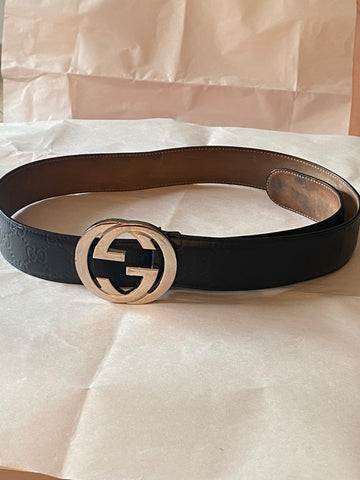 Gucci Signature leather belt Sz L