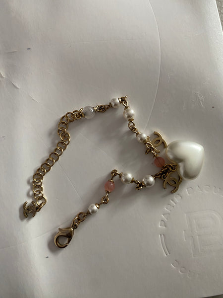 Chanel Pearl Charm Bracelet