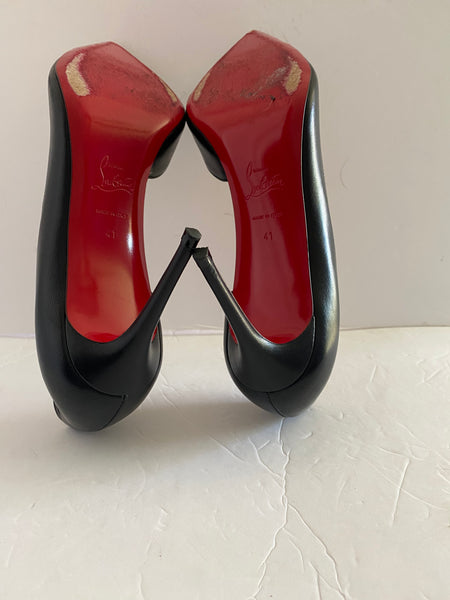 Christian Louboutin Black Iriza 85 mm Pumps - Nappa leather Sz 41/10