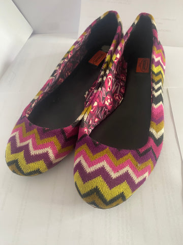 Missoni Multicolor Print Flats Sz 8