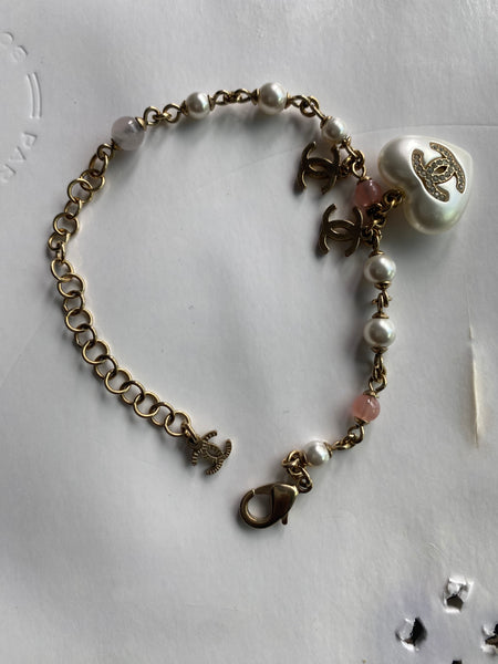 Chanel Pearl Charm Bracelet