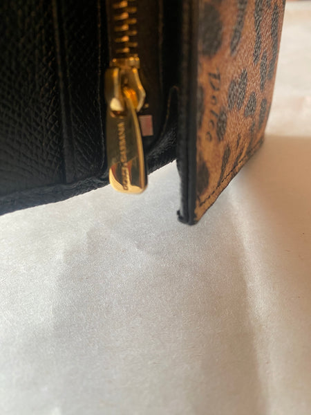 Dolce & Gabbana leopard-print long leather wallet