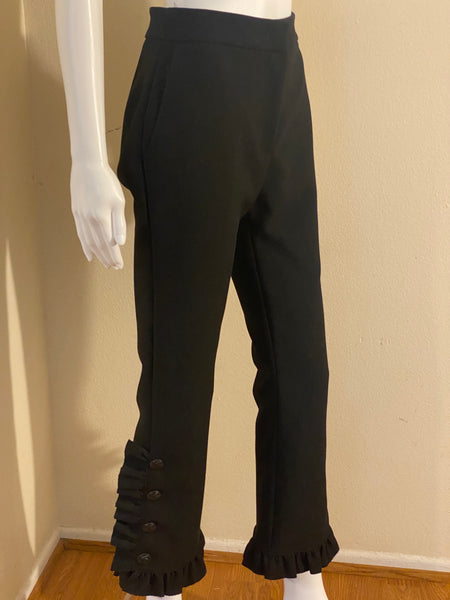 MSGM Black Wide Leg Pants US 4 IT40 | S