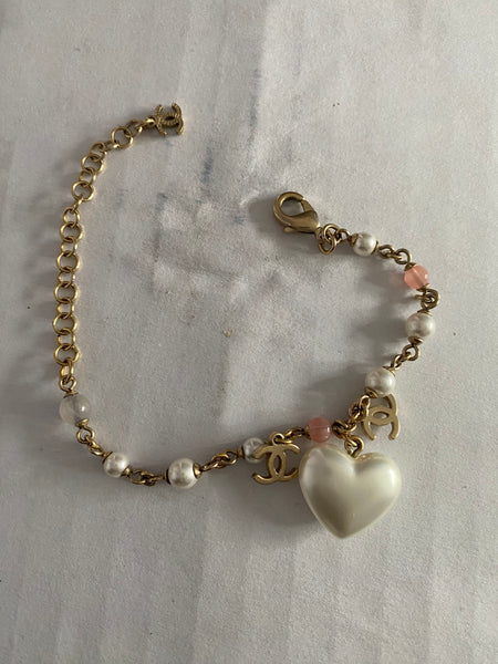 Chanel Pearl Charm Bracelet