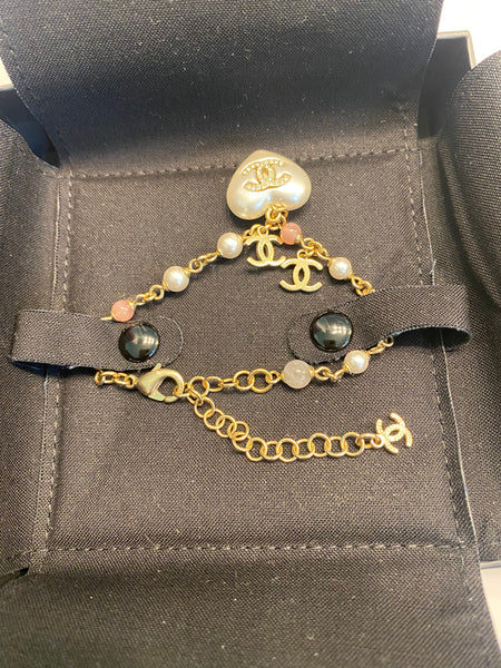 Chanel Pearl Charm Bracelet