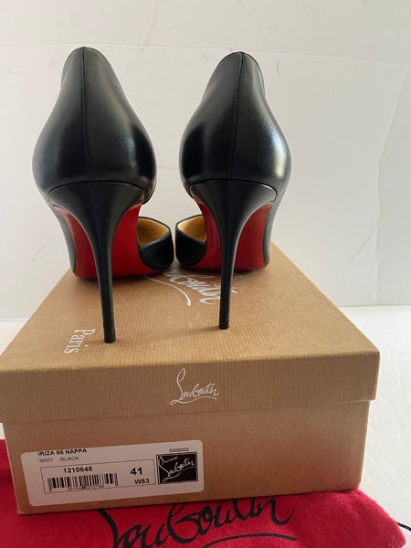 Christian Louboutin Black Iriza 85 mm Pumps - Nappa leather Sz 41/10