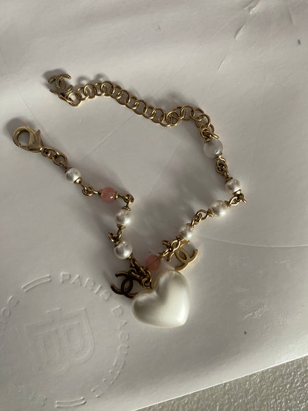 Chanel Pearl Charm Bracelet