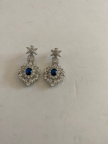 Lovisa Blue And Crystal Earrings