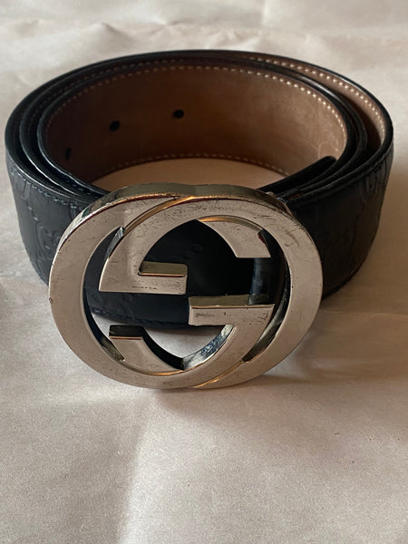 Gucci Signature leather belt Sz L