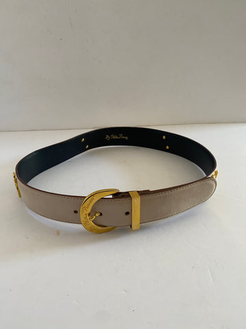 Paloma Picasso Embellished Leather Belt S/70