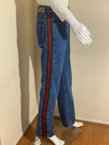 Gucci web stripes Jeans sz 30