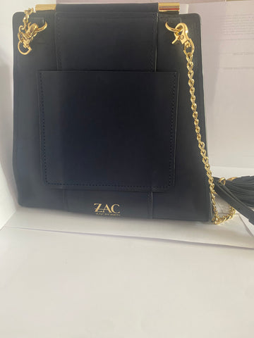 Zac Zac Posen Leather Black Bucket Bag