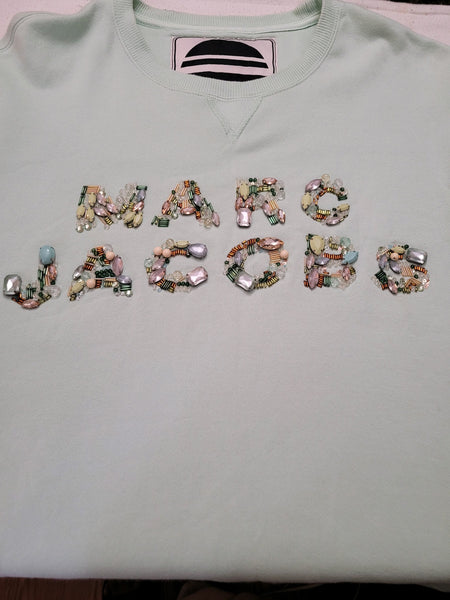 Marc Jacobs Embroidered-Logo Sweatshirt Sz M