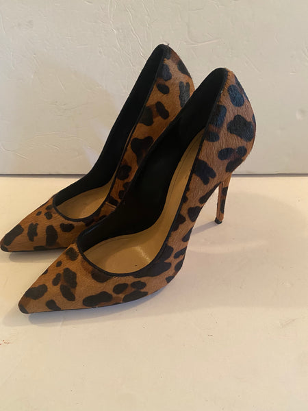 Schutz Brown Animal Print Pumps Sz: 9