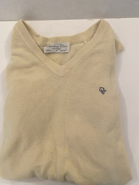 Christian Dior V Neck Sweater Size: S