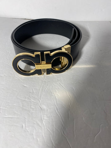 Salvatore Ferragamo Adjustable Oversized Buckle Belt