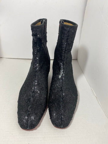 Christian Louboutin Glitter Boots for Male Size: 44 US 11