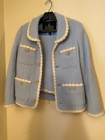 Marc Jacobs Blue Tweed Jacket & Skirt