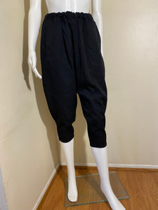 COMME DES GARÇONS Women's Black Elasticated-waist Cropped Pants Size: XS/6