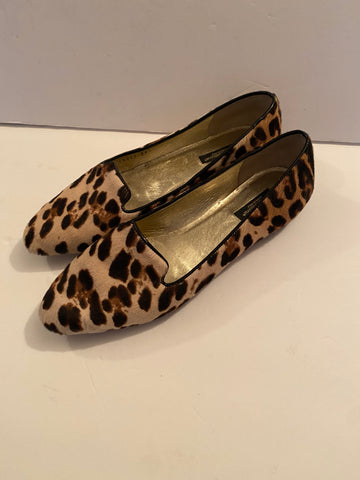 Dolce & Gabbana Leopard-Print Ballerina Shoes - Brown Sz:39/9