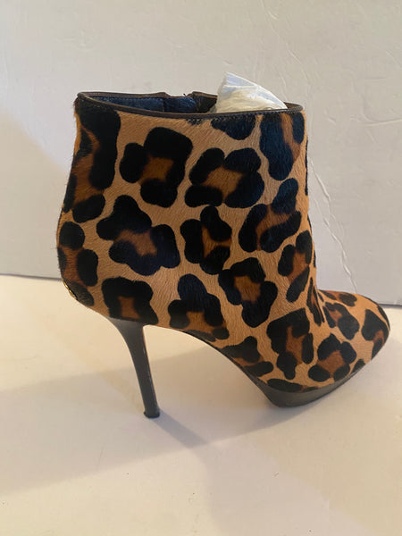 Christian Dior Leopard-Print Platform Ankle Boots Sz:39/9