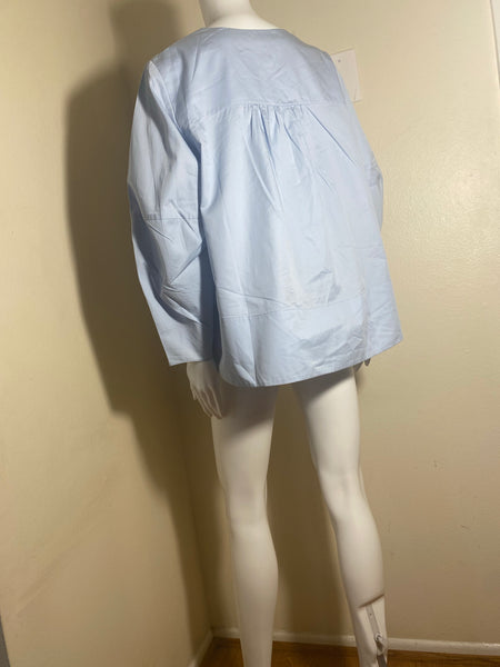 Tibi Shirt Sculpted Sleeve Blouse Size: 8