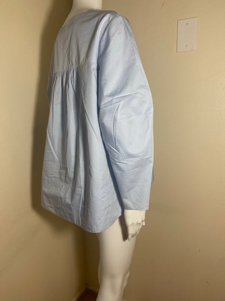 Tibi Shirt Sculpted Sleeve Blouse Size: 8