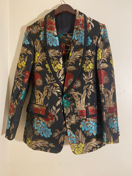 Dolce & Gabbana Men’s Multi-Floral Suit Size : 52