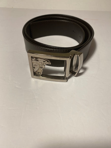 VERSACE Half Medusa Leather Belt