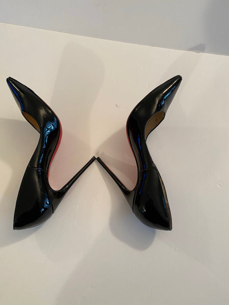 CHRISTIAN LOUBOUTIN Black Patent pigalles Heels