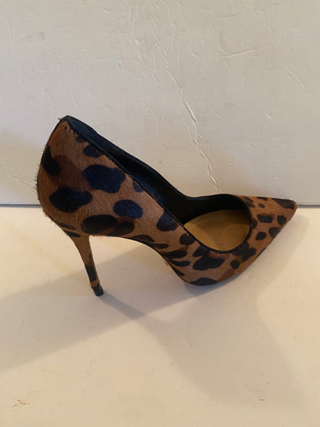 Schutz Brown Animal Print Pumps Sz: 9